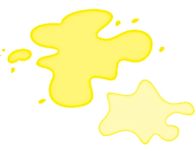 żółte plamy imitujące mocz